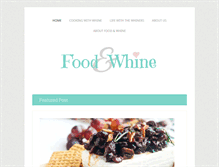 Tablet Screenshot of foodwhine.com